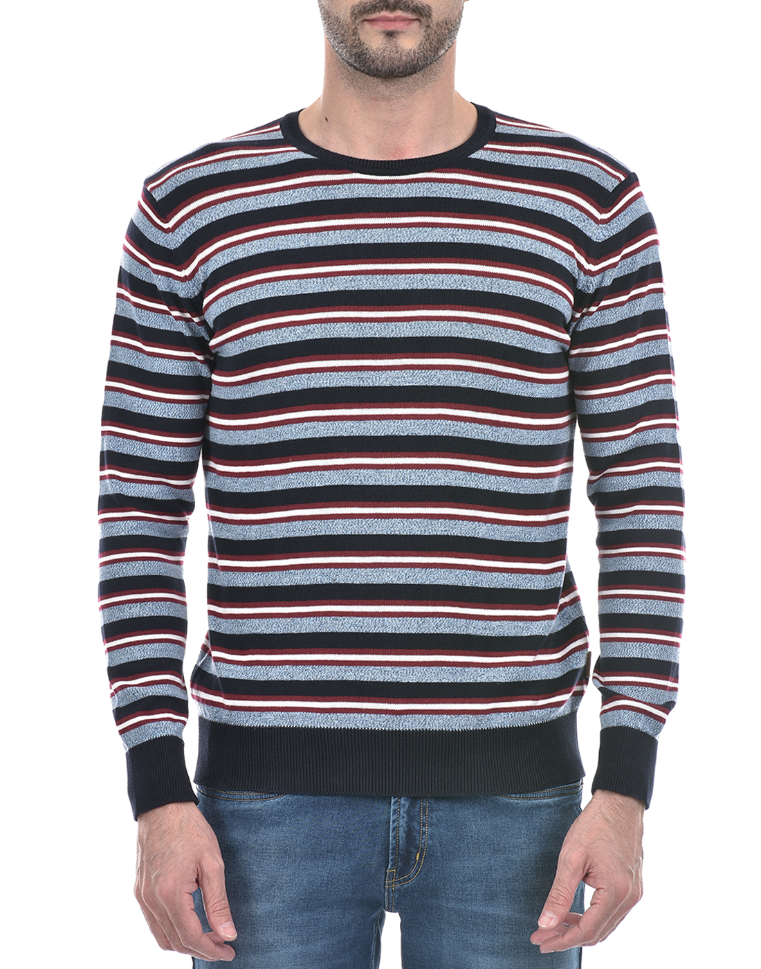 Numero Uno Men Striped Multicolor Sweater